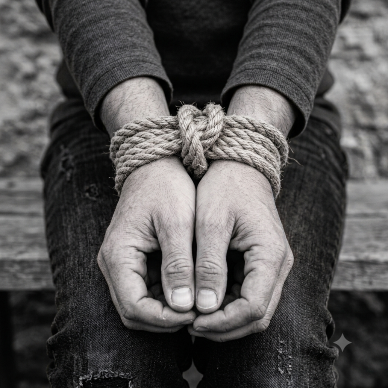 Hands are tied